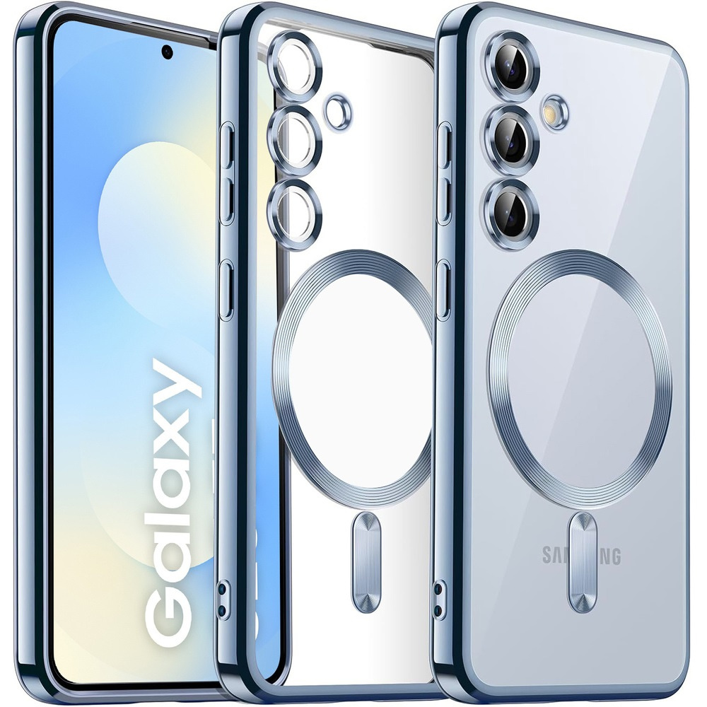 Schutzhülle Für Samsung Galaxy S25 Fe, Electro Magsafe, Blau