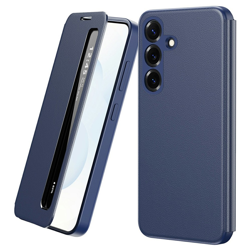 Samsung Galaxy S26 Plus Smart View Window Lederhülle, Blau