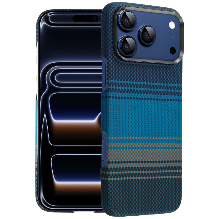 Iphone 17 Pro Aramidfaser-hülle Mit Magsafe-funktion, Blau
