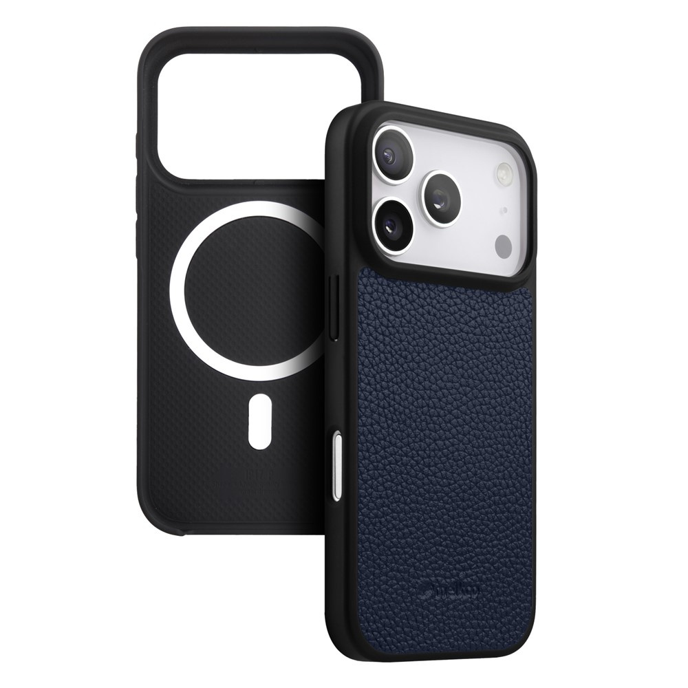 Melkco Iphone 17 Pro Max Lederhülle Mit Magsafe-funktion, Marineblau
