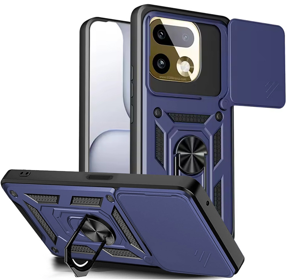 Realme 16 Pro Plus Schutzhülle, Camshield-schieber, Blau