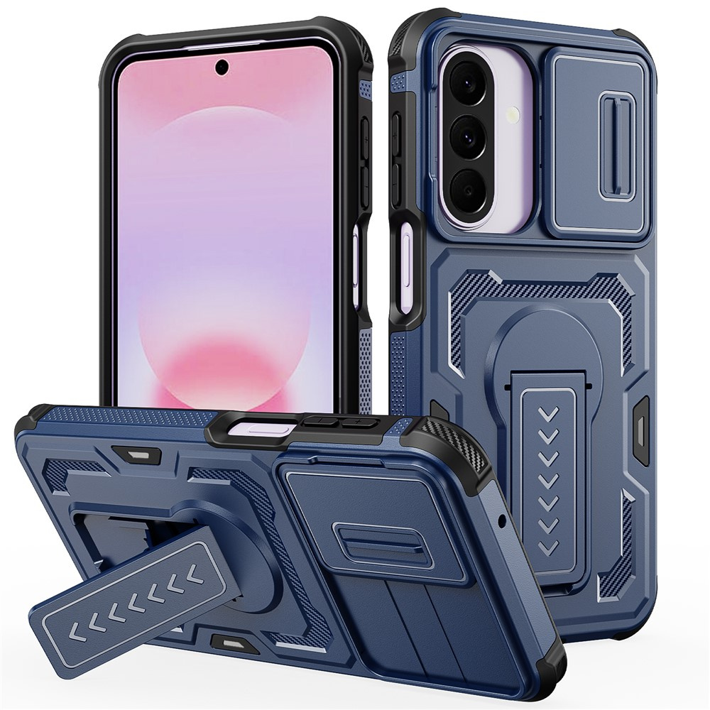 Gepanzerte Schutzhülle Für Samsung Galaxy A27 5g, Mit Kameraverschluss, Blau