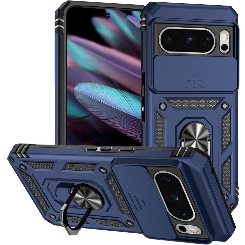 Gepanzerte Schutzhülle Für Google Pixel 8 Pro, Camshield Slide, Blau