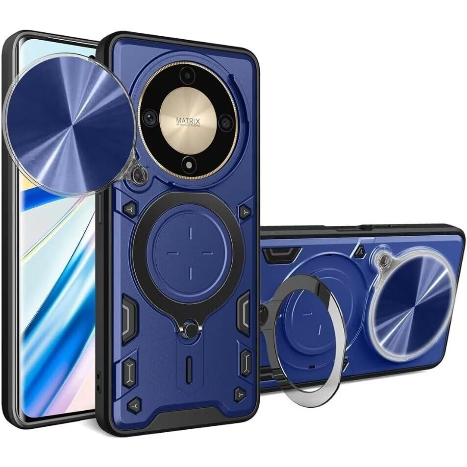 Gepanzertes Gehäuse Für Honor Magic 6 Lite 5g, Camshield Slide, Blau
