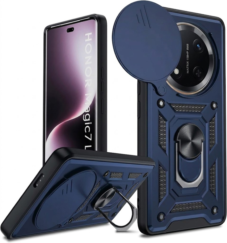 Gepanzertes Gehäuse Für Honor Magic 7 Lite, Camshield Slide, Blau