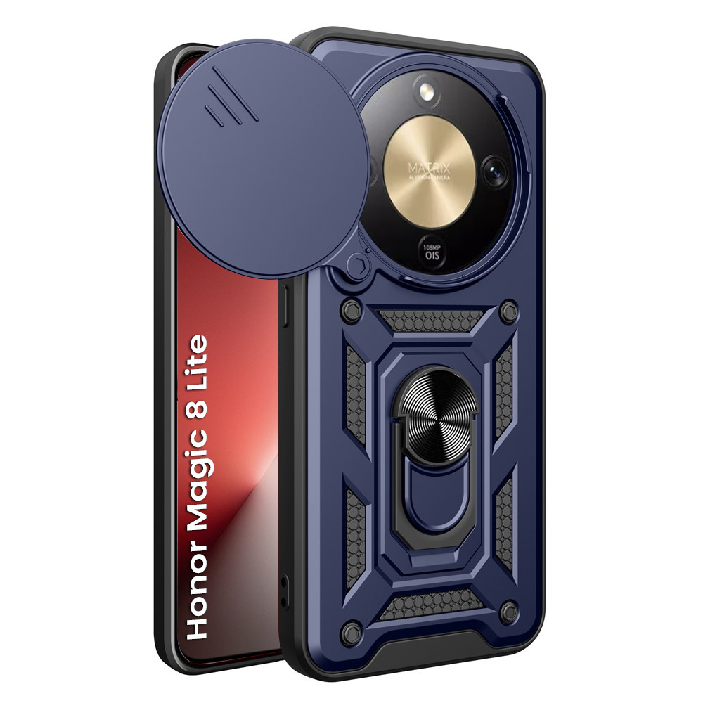 Gepanzertes Gehäuse Für Honor Magic 8 Lite, Camshield Slide, Blau
