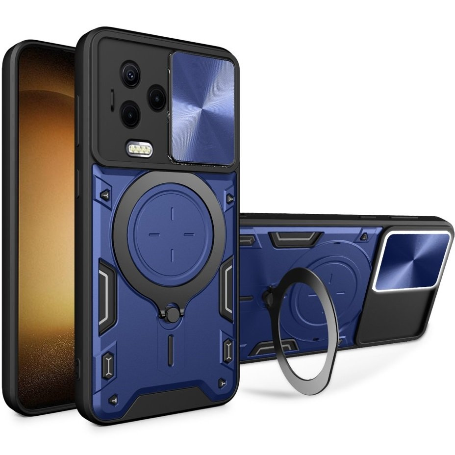 Schutzhülle Mit Schutzfunktion Für Infinix Note 12 Pro 4g / Note 12 2023, Camshield Slide, Blau