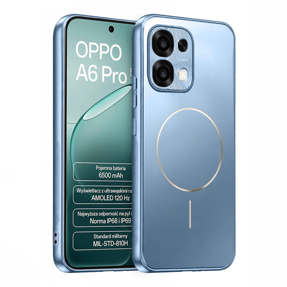 Schutzhülle Für Oppo A6 Pro 5g, Mit Magsafe, Blau
