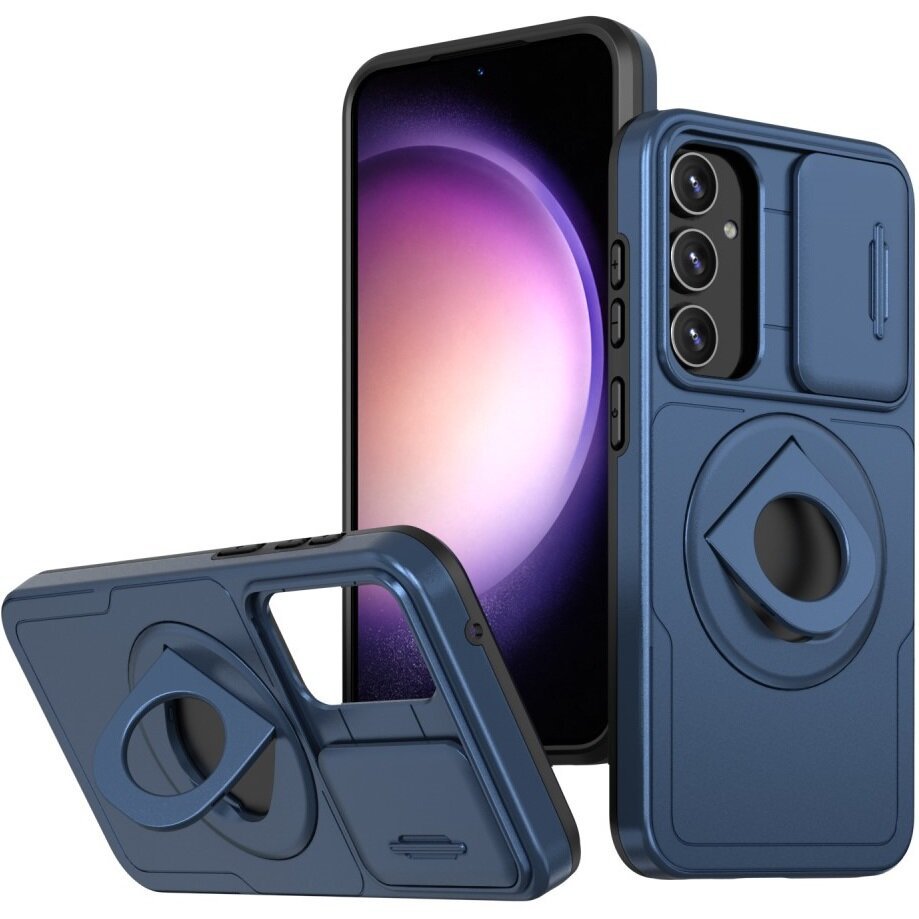 Gepanzerte Schutzhülle Für Samsung Galaxy A54 Mit Magsafe-, Camshield-magnetanschluss, Blau