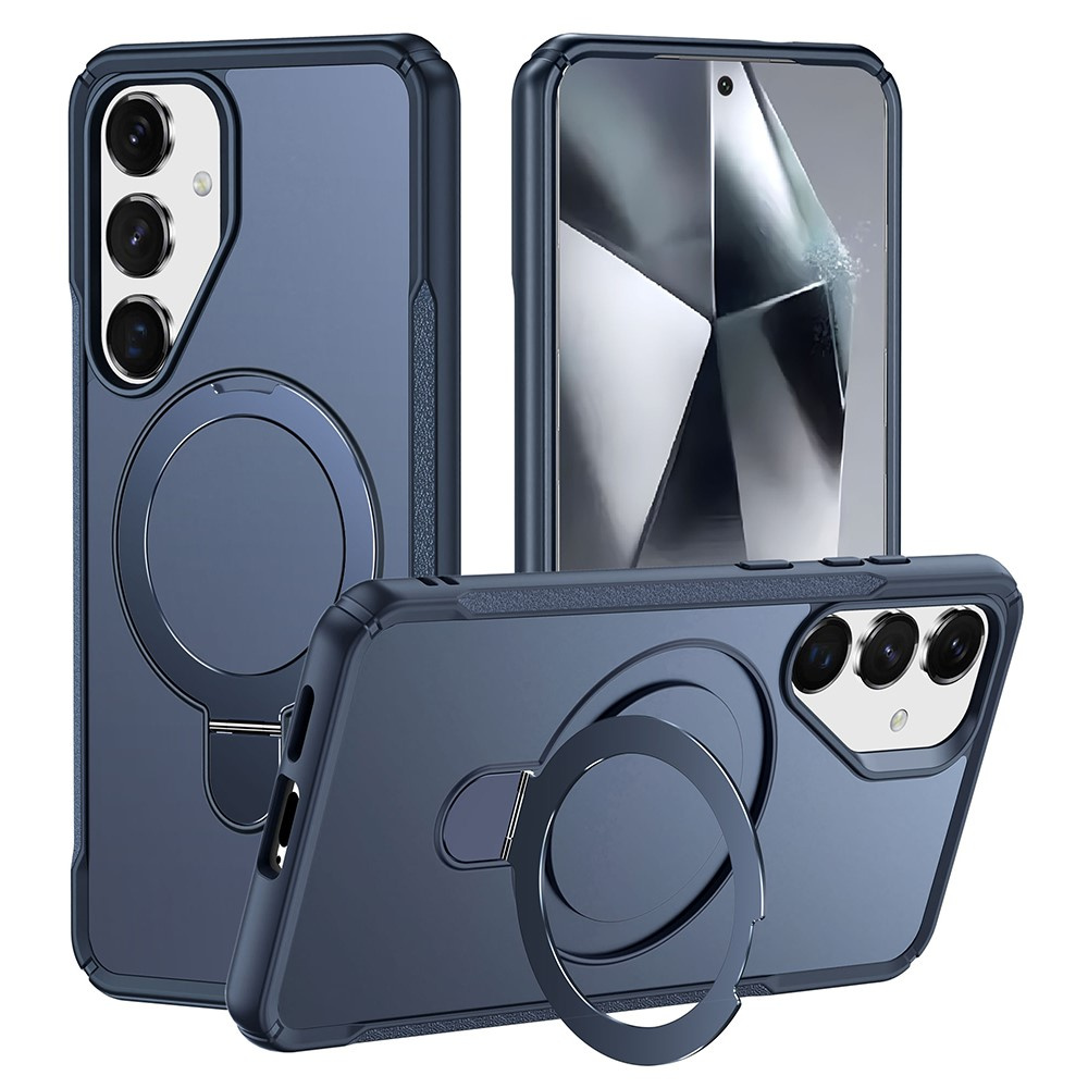 Samsung Galaxy S25/s24 Hülle Mit Magnetischem Ständer – Blau