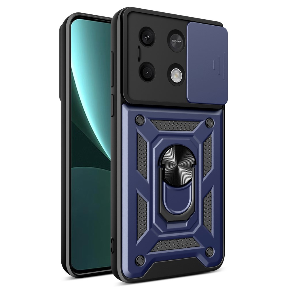 Schutzhülle Mit Schutzfunktion Für Xiaomi Redmi Note 13 5g, Camshield Slide, Blau