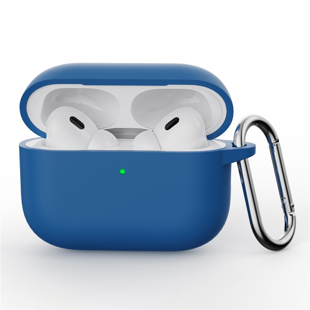 Silikonhülle Für Airpods Pro 3 Mit Karabinerhaken, Blau