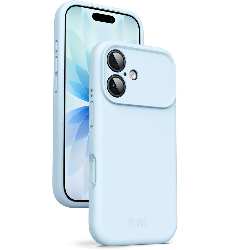 Urbanpalm Iphone 17 Silikonhülle Mit Magsafe-kompatibilität, Taubenblau