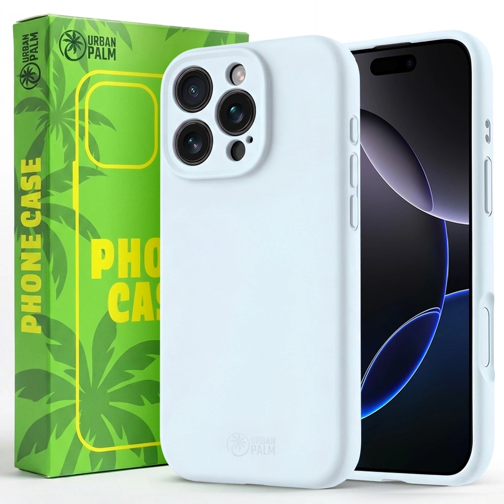 Urbanpalm Iphone 16 Pro Silikonhülle Mit Magsafe-kompatibilität, Taubenblau