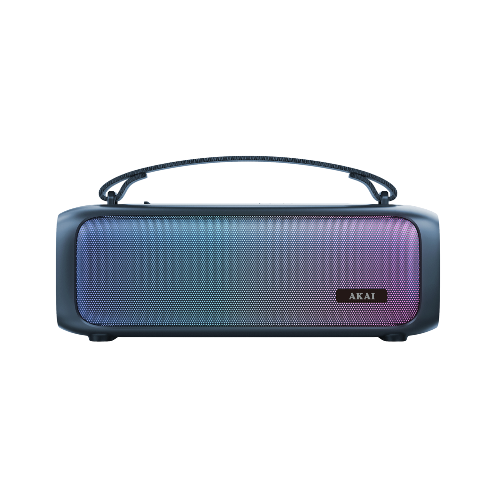 Akai Bluetooth-lautsprecher Abts-08bl 8 W Rms Bluetooth 5.1 Fm Aws Rgb Blau