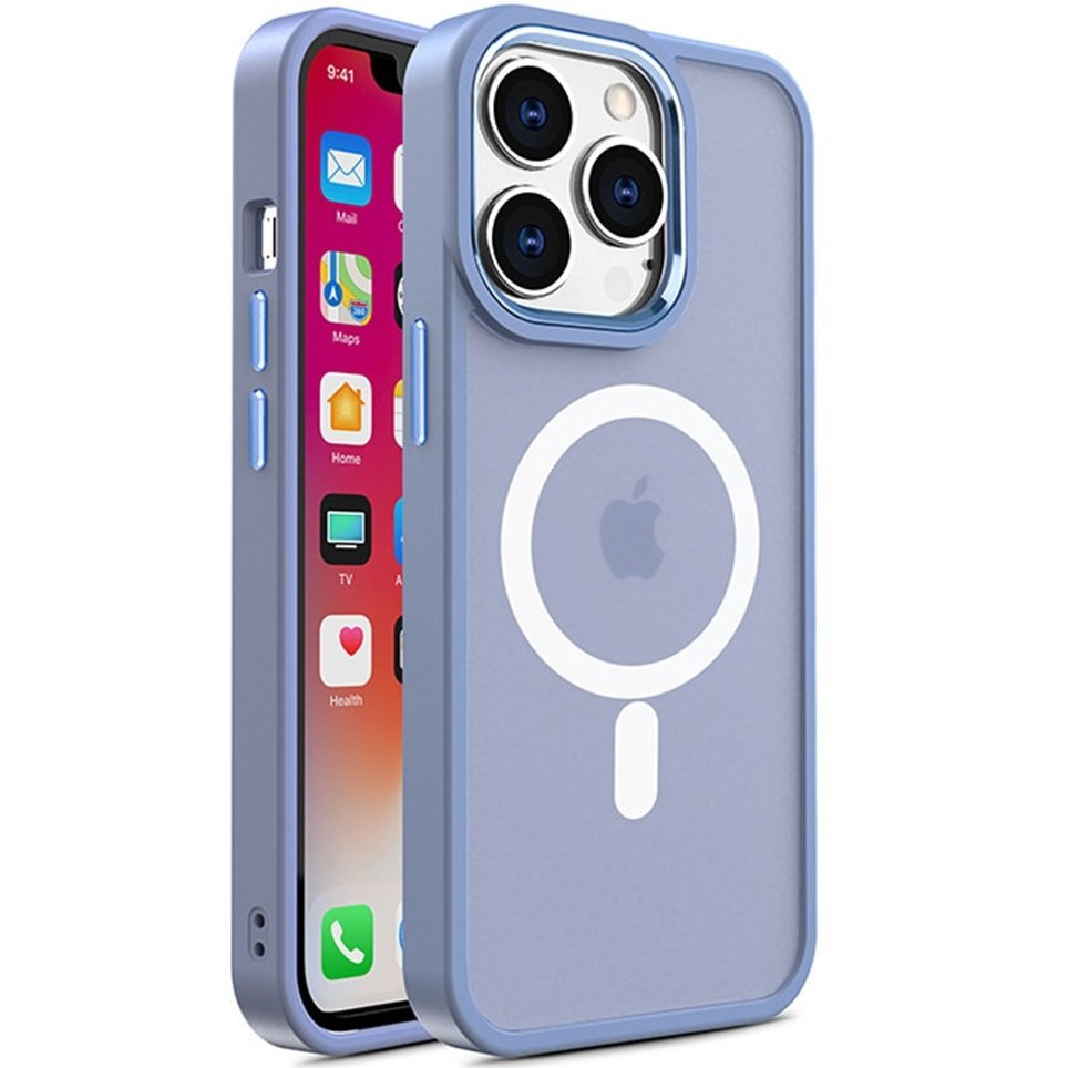 Iphone 15 Plus Hülle, Magcolor Für Magsafe, Blau