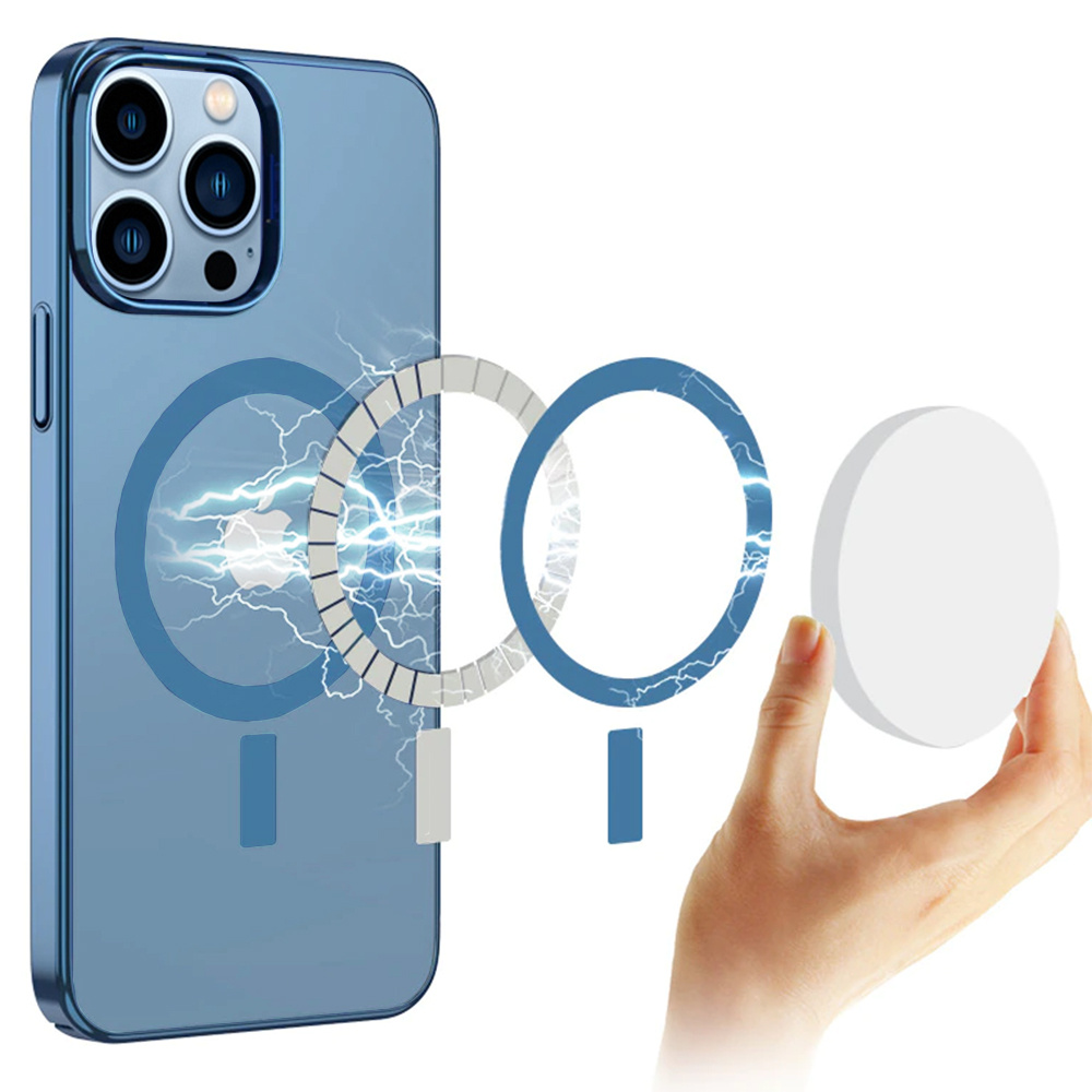 Hülle Für Iphone 13 Pro Max, Erbord Hybrid Magsafe Hülle, Blau