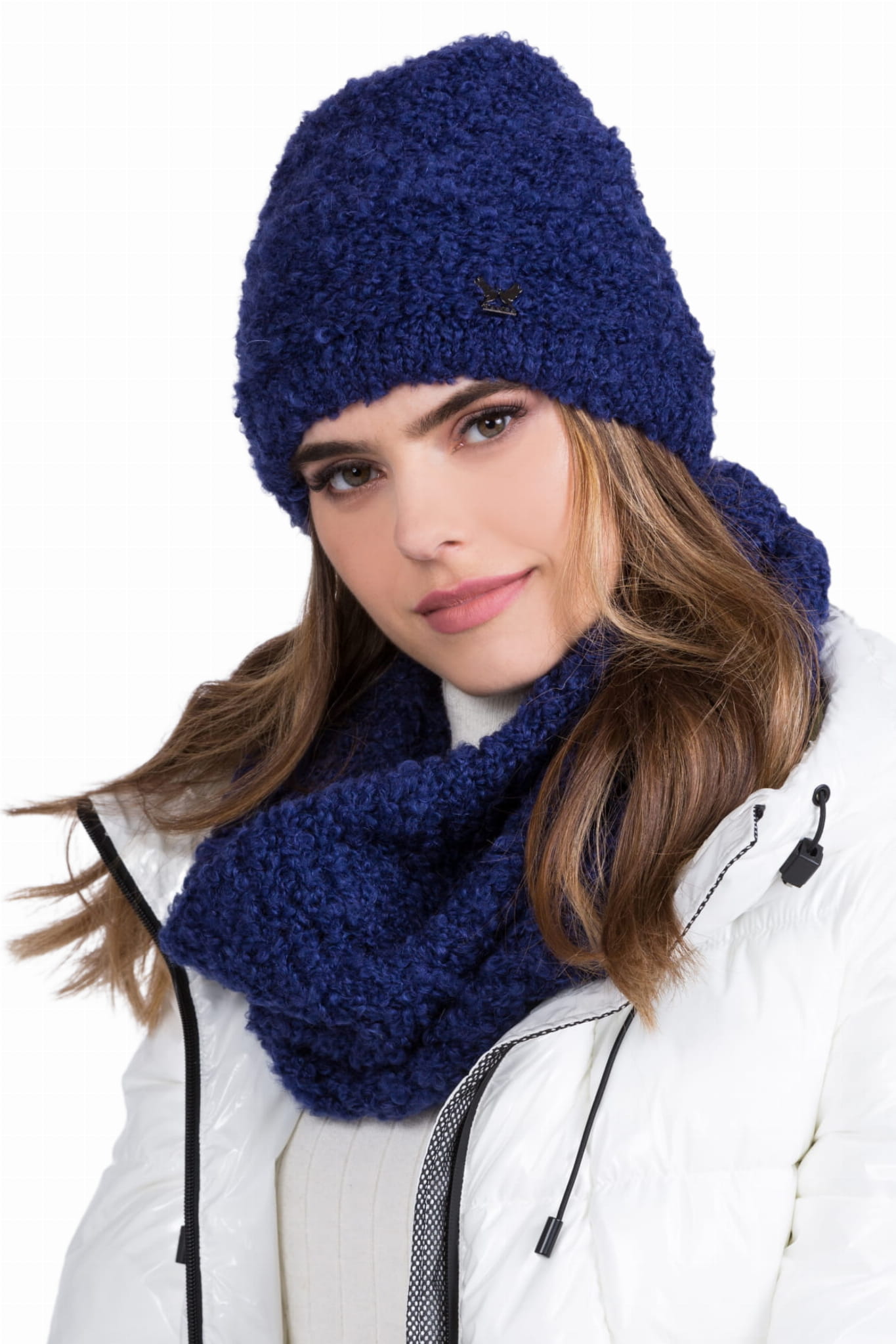 Nymfa Damen-bukla-set, Marineblau