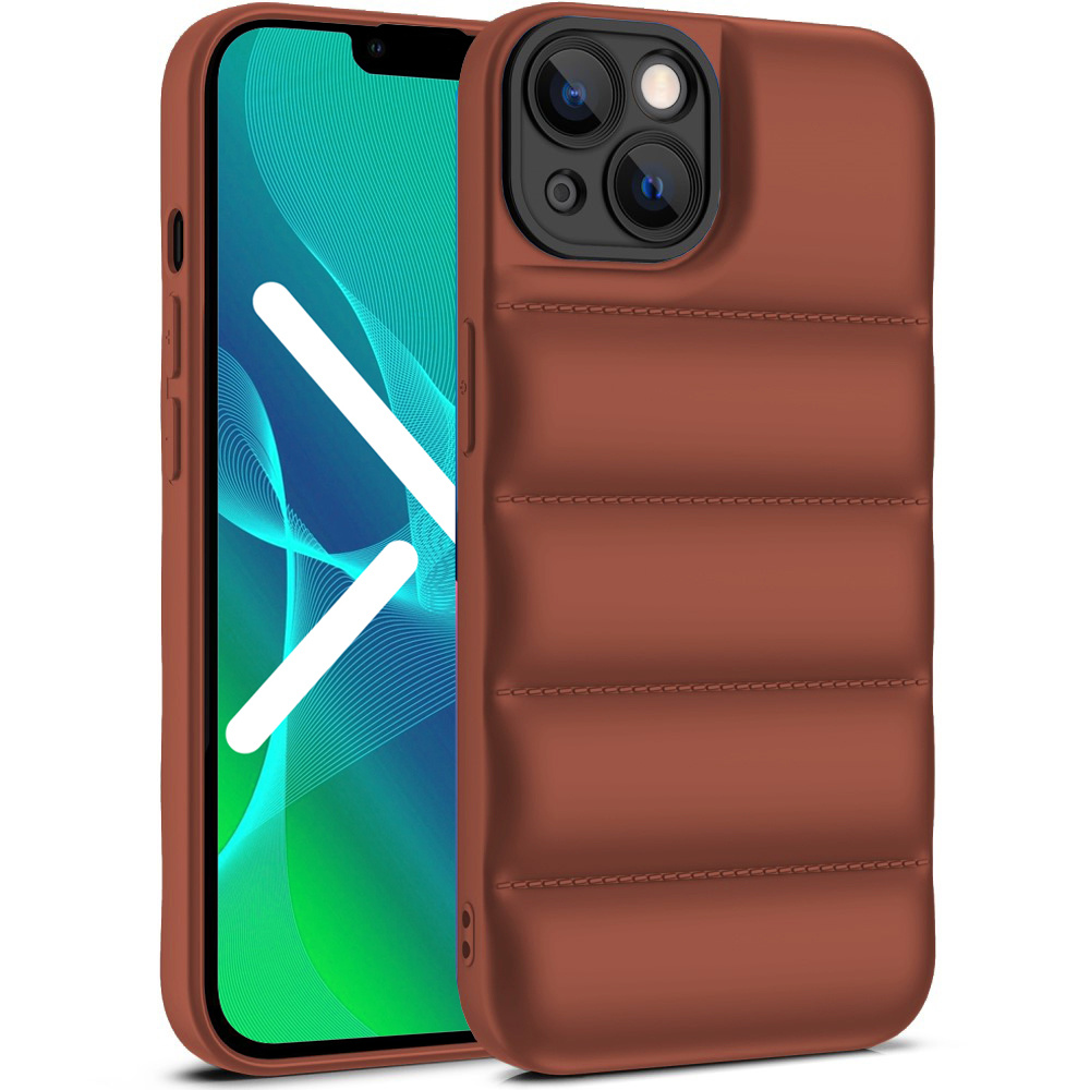 Puffer-schutzhülle Für Iphone 12, Braun