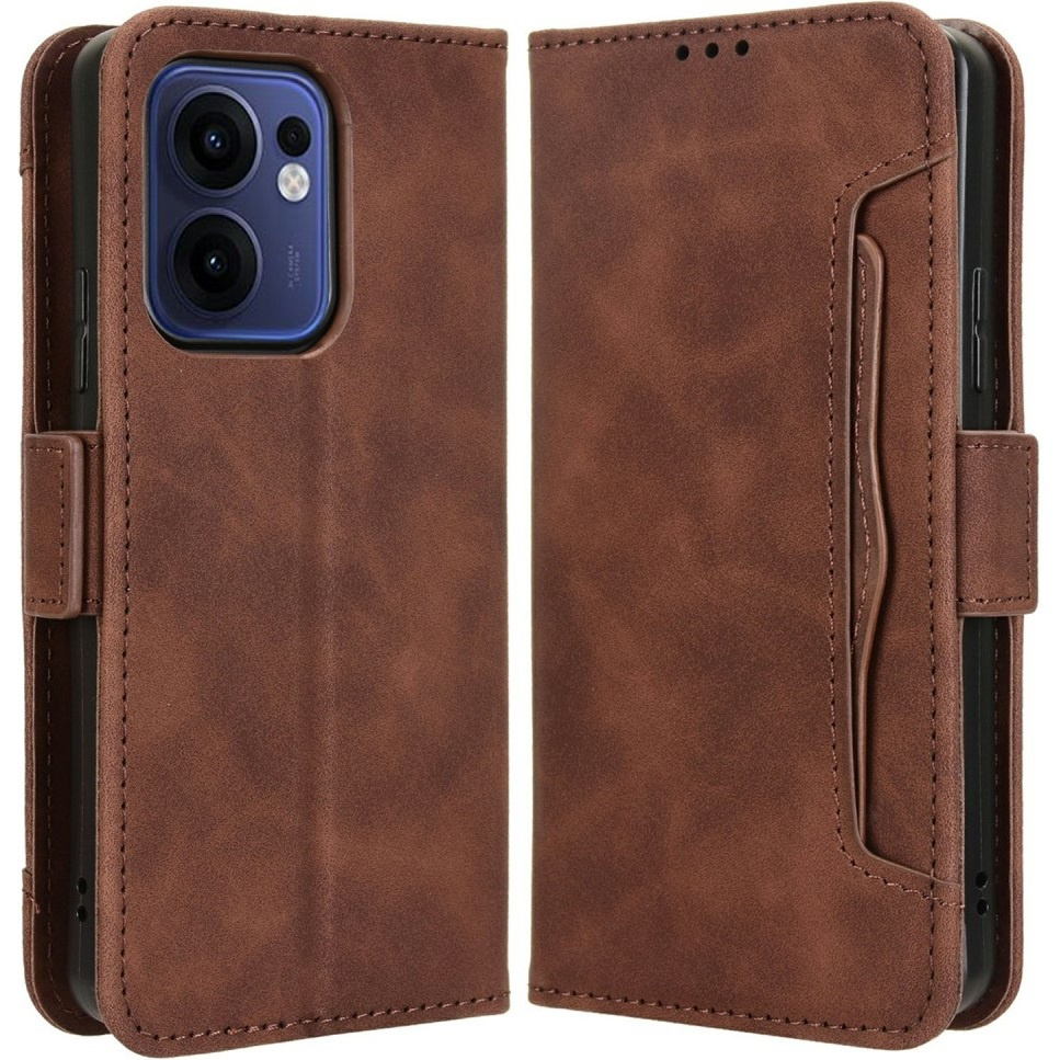 Klapphülle Für Oppo Reno 13f / Oppo Reno 13fs, Mit Kartenfach, Braun