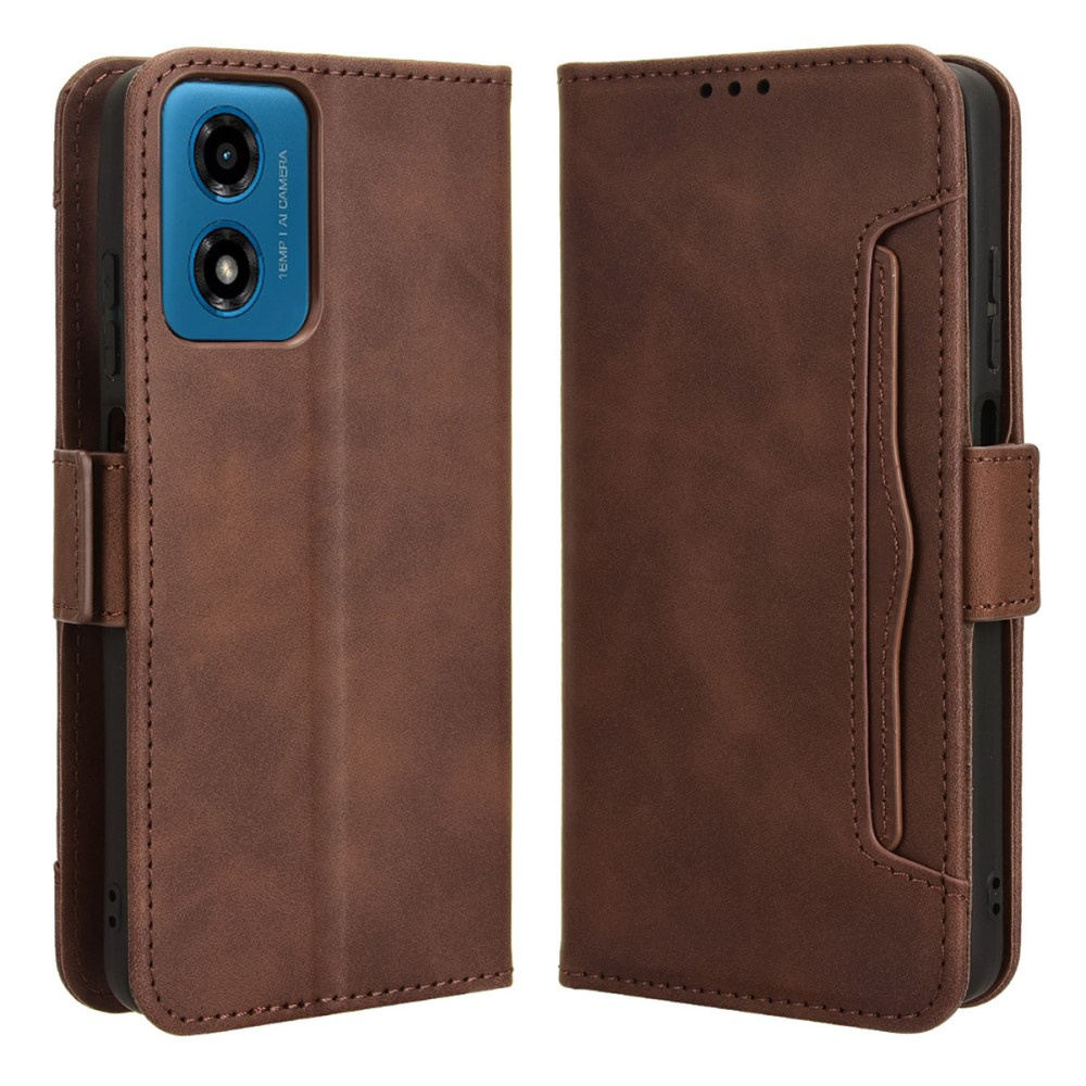 Klapphülle Für Motorola Moto G24 / G24 Power / G04, Mit Kartenfach, Braun