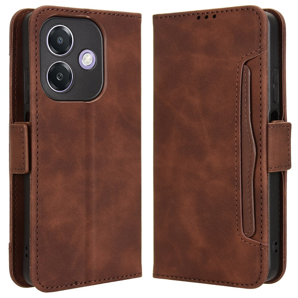 Klapphülle Für Oppo A40 / Oppo A40m, Mit Kartenfach, Braun