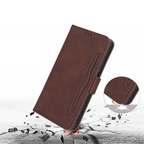 Klapphülle Für Samsung Galaxy Z Fold 5 5g, Mit Kartenfach, Braun