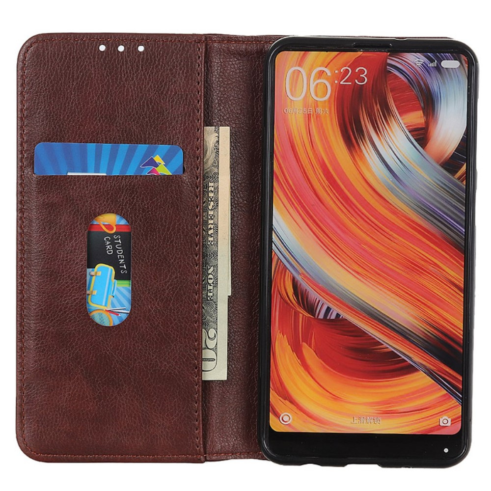 Lederhülle Für Samsung Galaxy S24 Ultra, Brieftaschen-leder, Braun