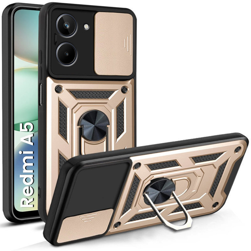 Gepanzerte Schutzhülle Für Xiaomi Redmi A5, Camshield Slide, Gold