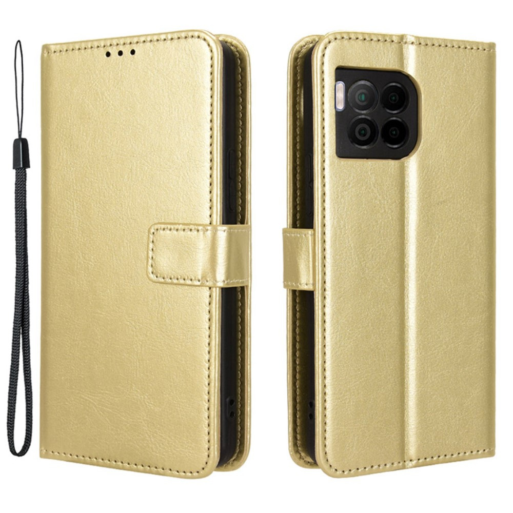 T Phone 2 Pro 5g Flip Case, Crazy Horse Wallet, Gold
