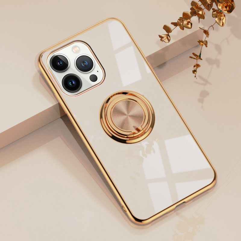 Iphone 13 Pro Max Hülle, Electro Ring, Gold