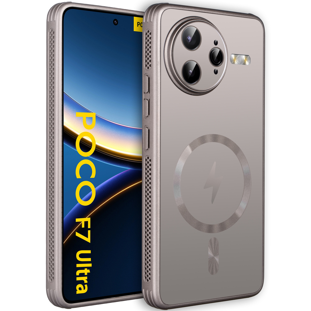 Schutzhülle Für Xiaomi Poco F7 Ultra, Magsafe, Titangold
