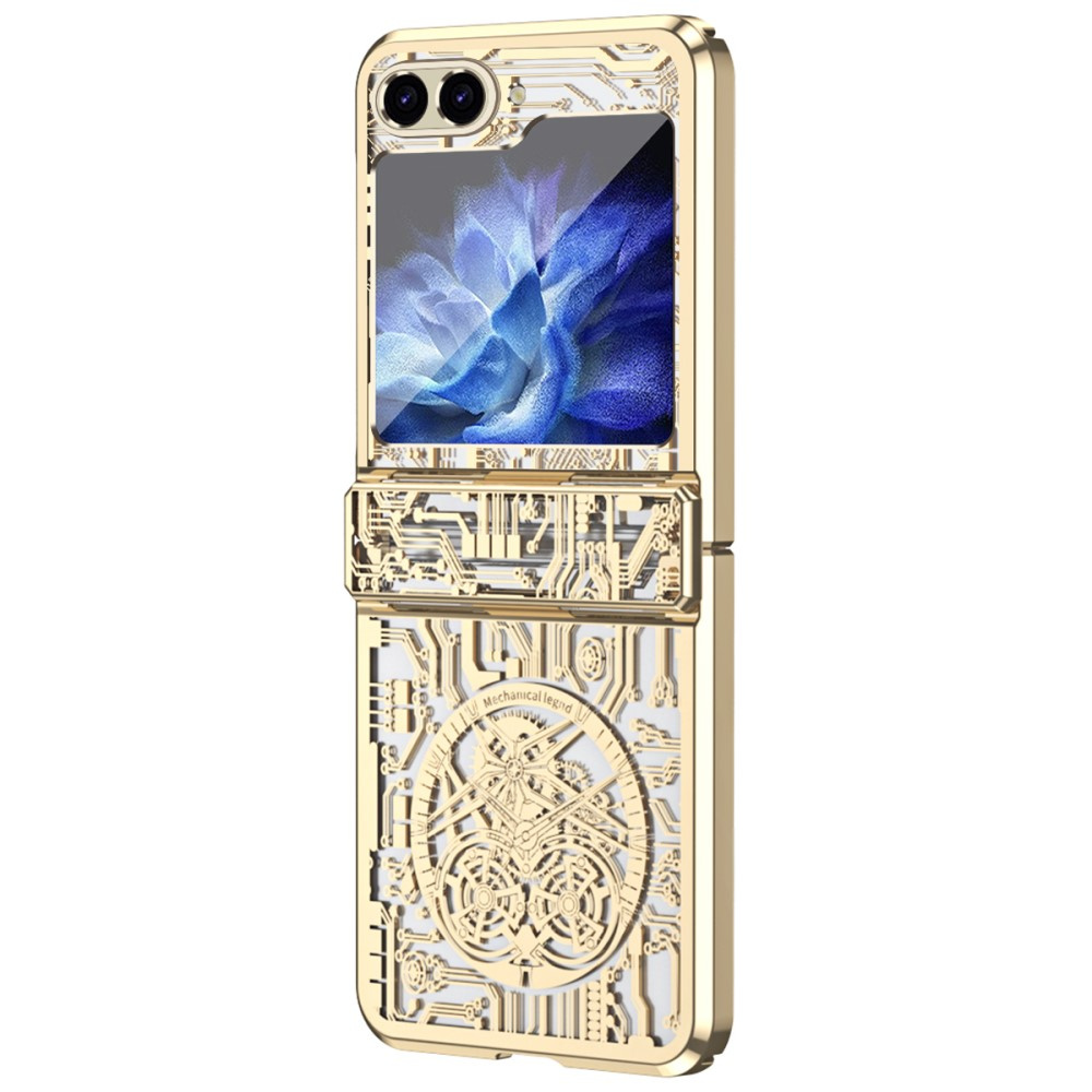 Schutzhülle Für Samsung Galaxy Z Flip7 Fe / Z Flip6, Modell „mechanical Legend“, Gold
