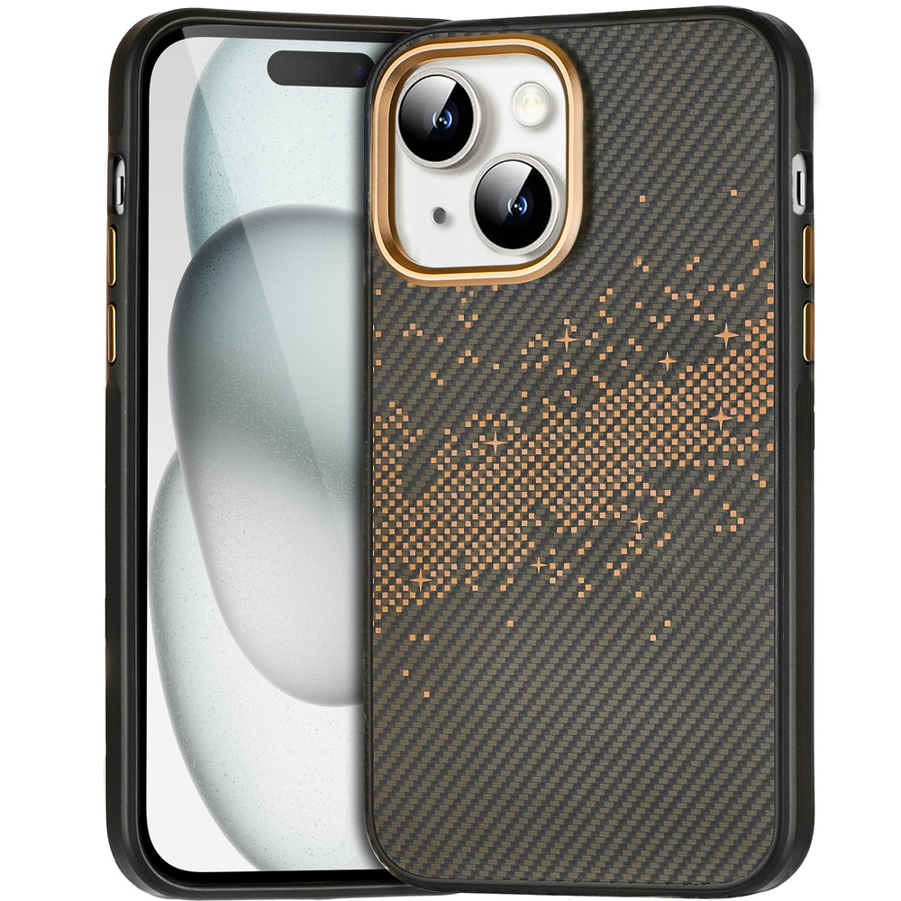 Iphone 15 Hülle, Milchstraße, Gold