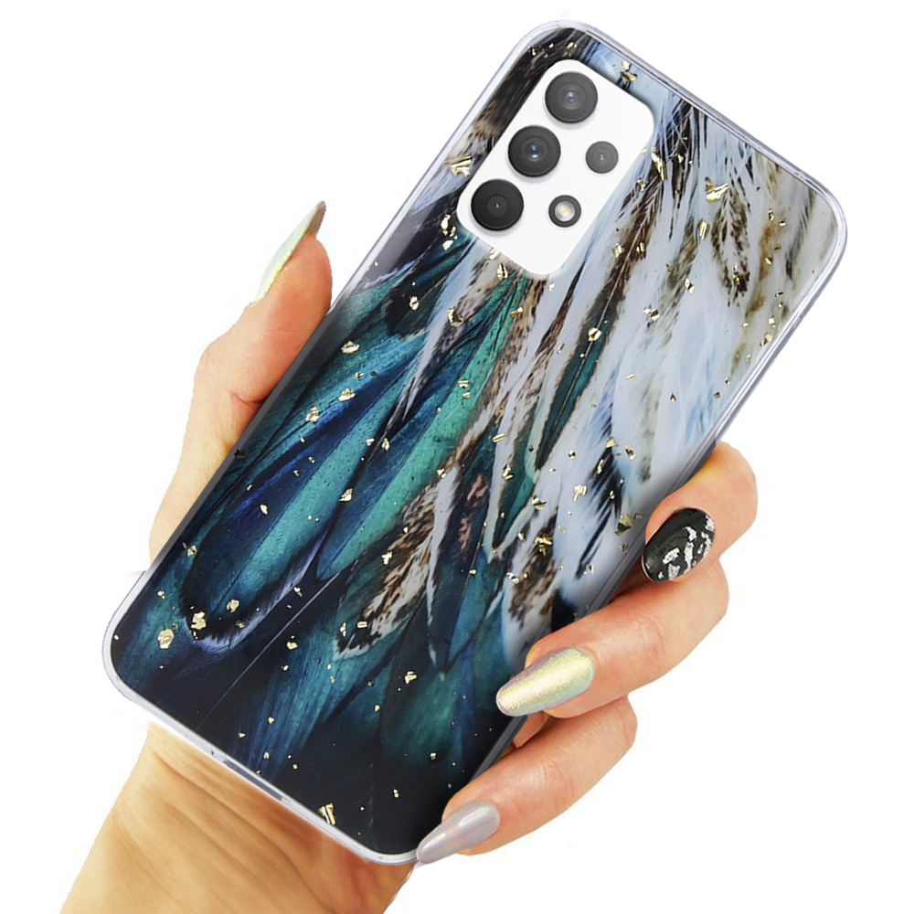 Goldene Glam-hülle Für Samsung Galaxy A13 4g, Federn