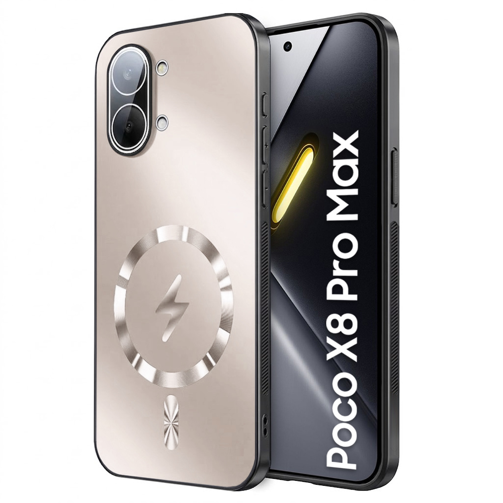 Schutzhülle Für Xiaomi Poco X8 Pro Max, Mit Magsafe-unterstützung, Gold