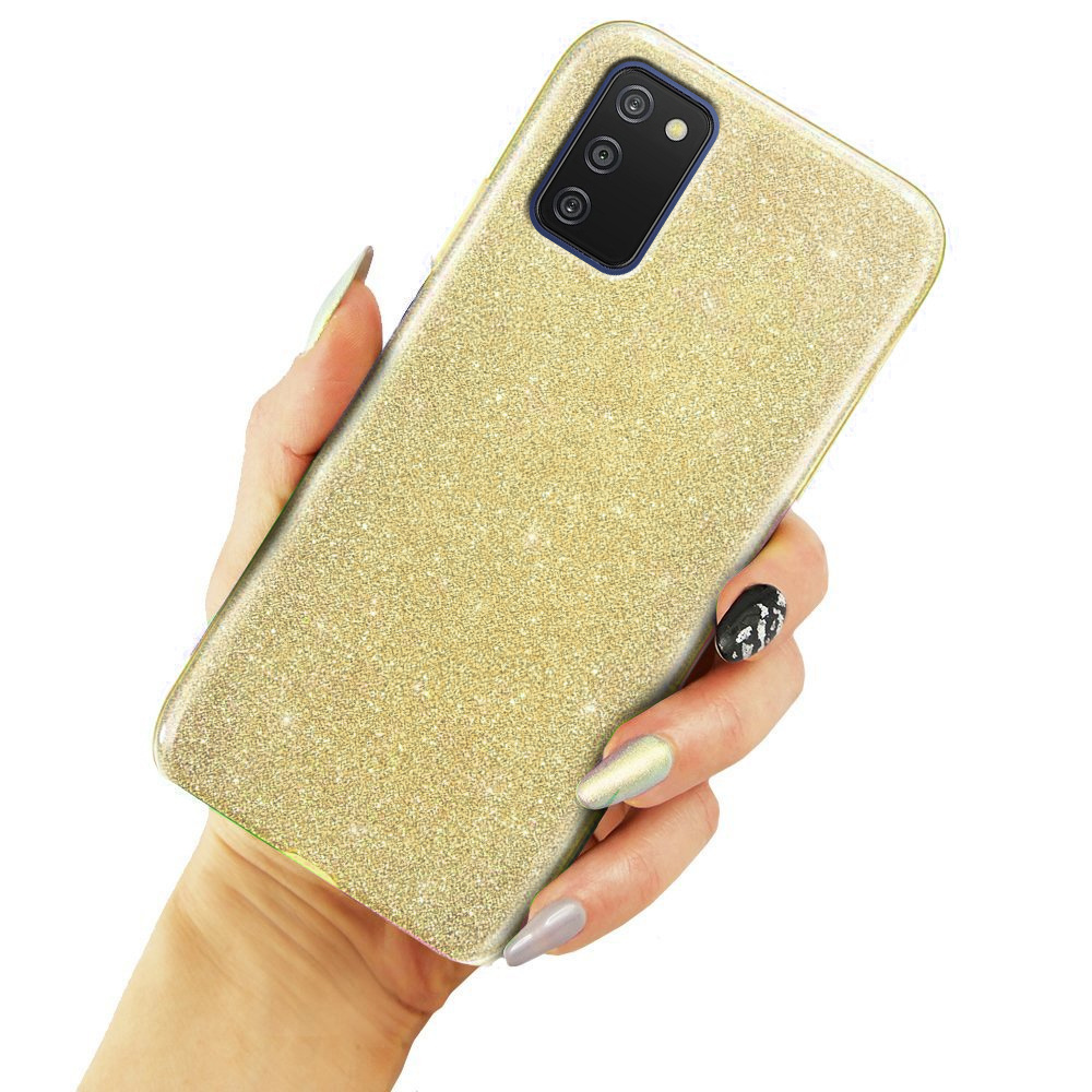 Glitzerhülle Für Samsung Galaxy A03s, Gold