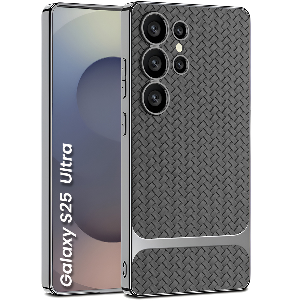 Samsung Galaxy S25 Ultra Hülle, Gkk-ledergewebe, Grau