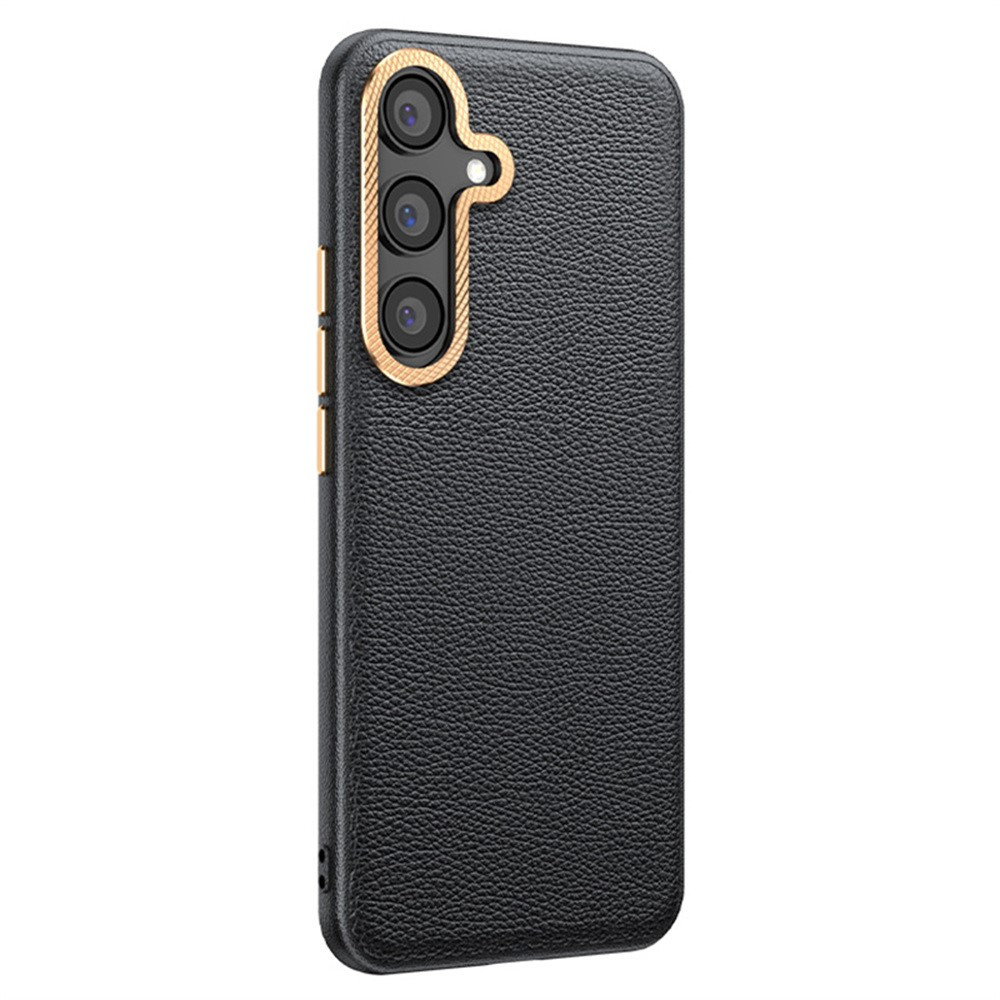 Lederhülle Für Samsung Galaxy S25+ Plus, Leder-hybrid, Grau