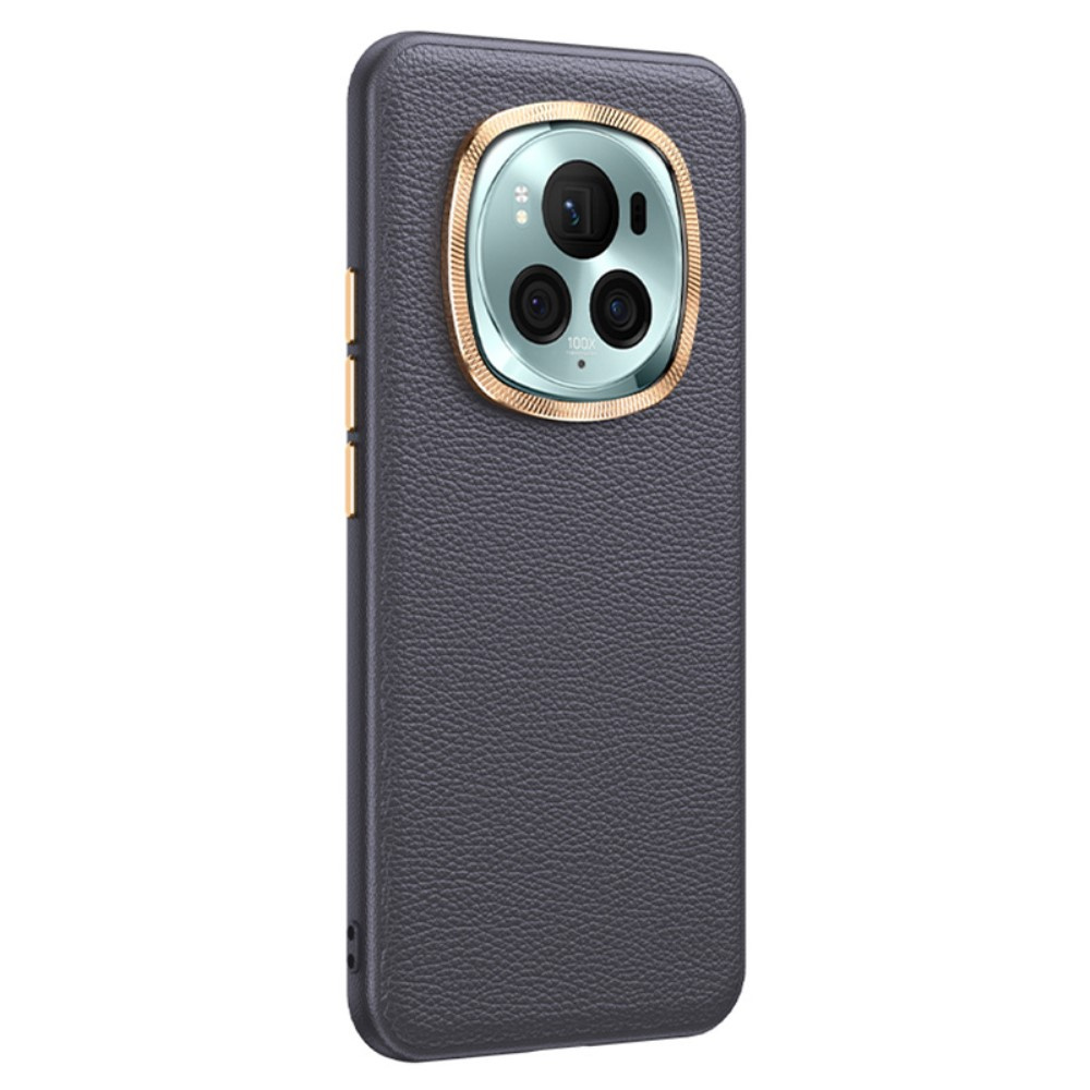 Lederhülle Für Honor Magic 6 Pro 5g, Leder-hybrid, Grau
