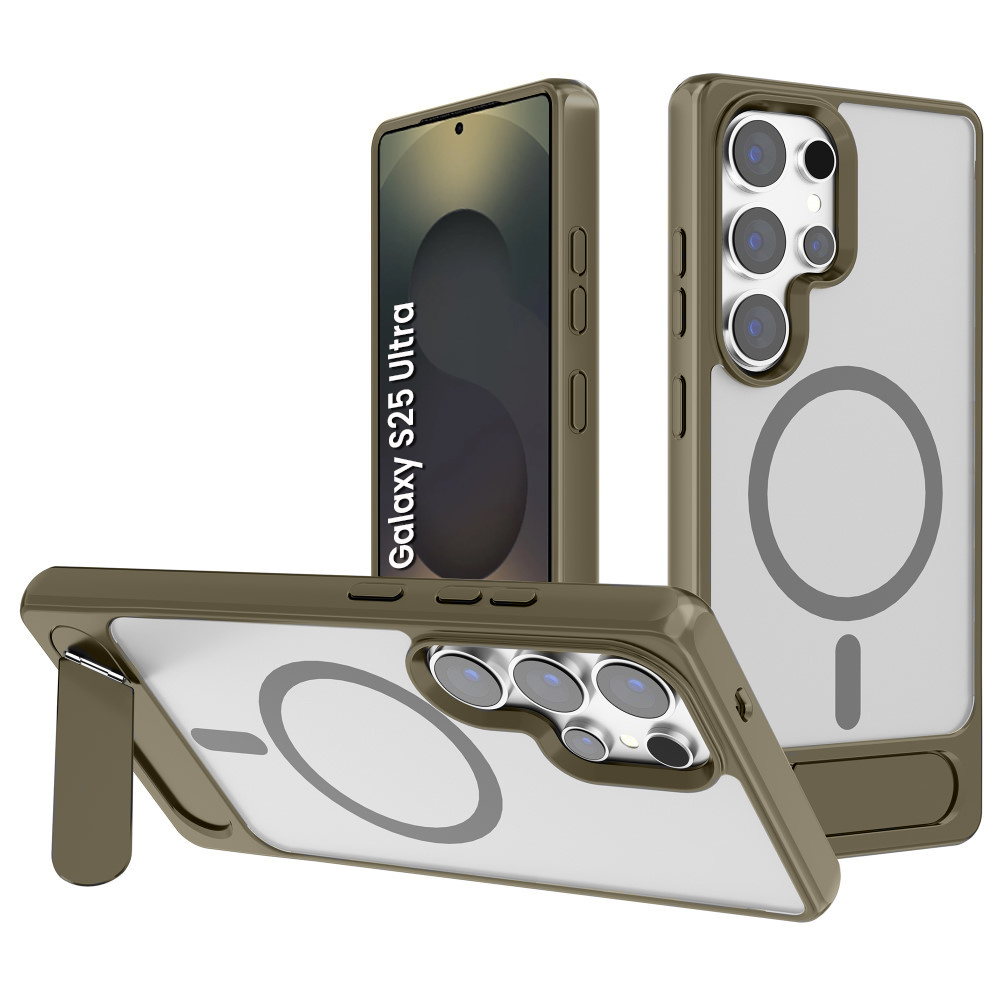Samsung Galaxy S25 Ultra Kickstand Matte Hülle Für Magsafe, Grau