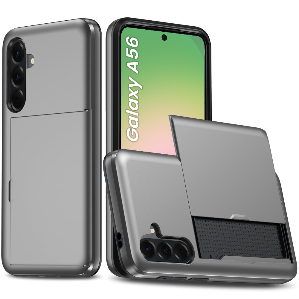 Samsung Galaxy A56 5g Hülle, Schiebekartenhalter, Grau