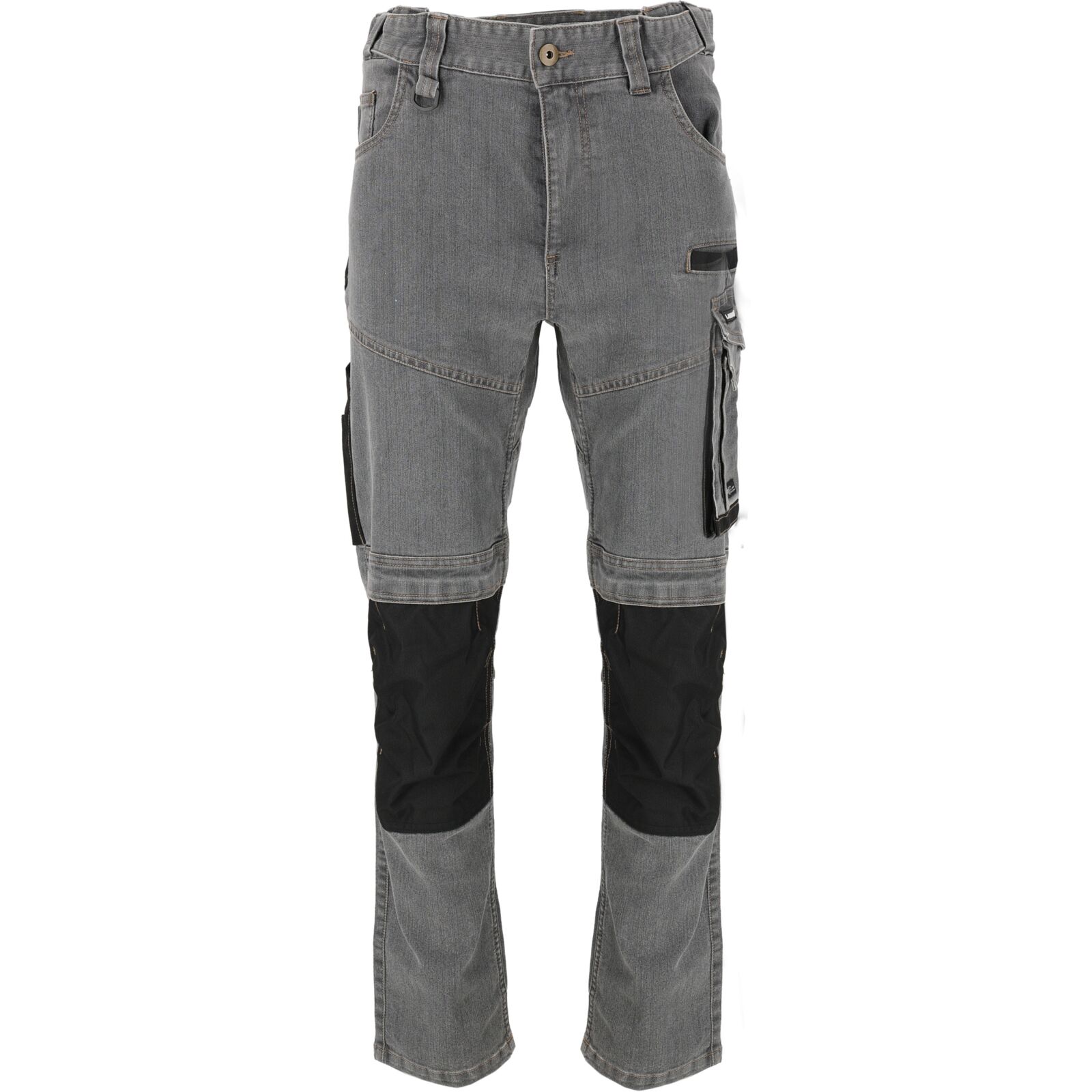 Graue Stretch-jeans Mit Verstärkten Nähten, Größe 3xl, Ce-zertifiziert, Lahti