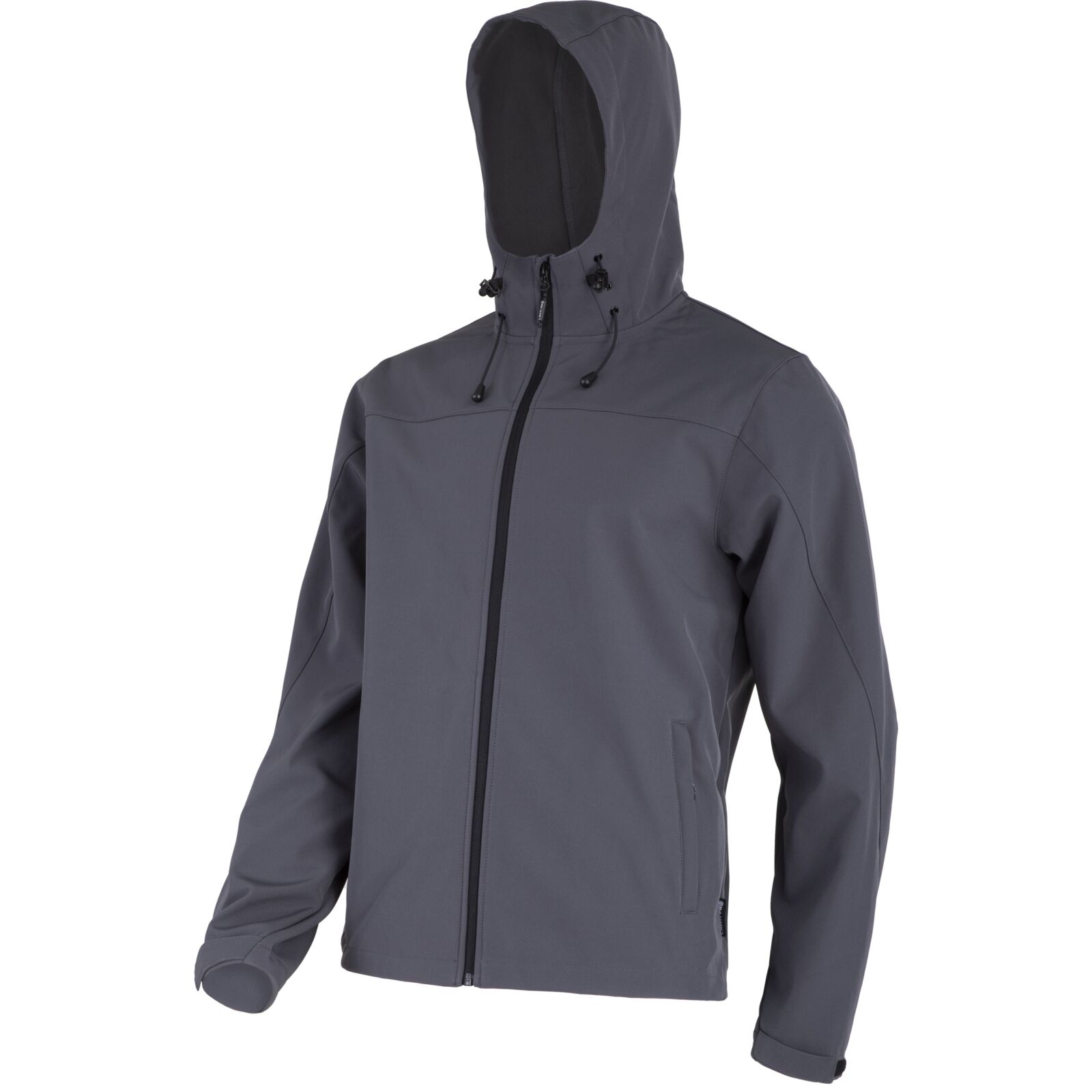 Softshelljacke Mit Kapuze, Grau, Größe Xl, Ce-zertifiziert, Lahti