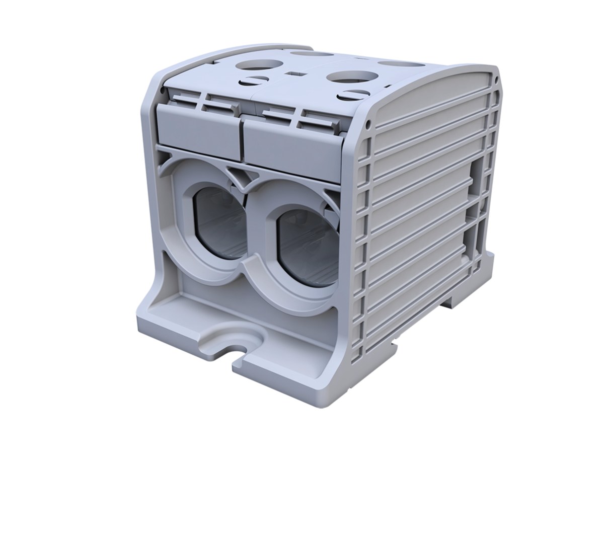 Gewindeschienenverbinder Simblock Stb 185-2 – Al/cu, 87820, Grau