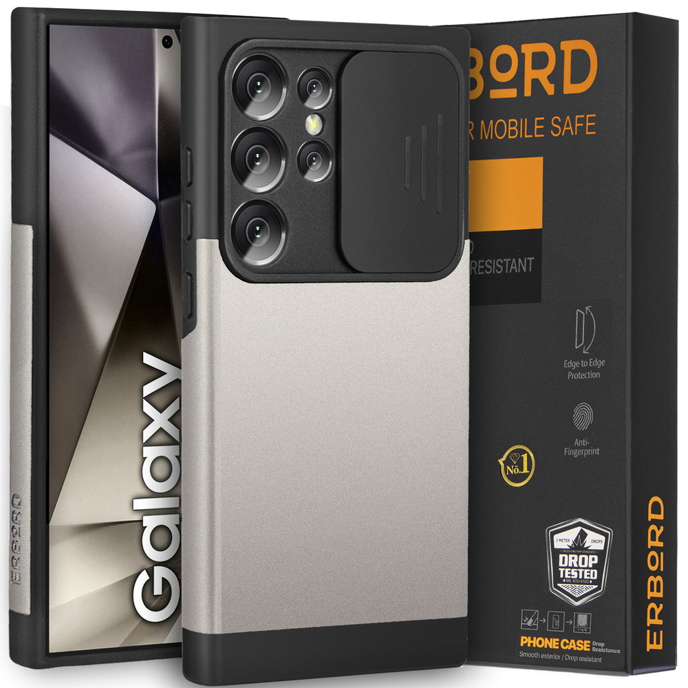 Galaxy S24 Ultra Magsafe Schutzhülle, Magprotect Kamera-slider, Gunmetal-grau
