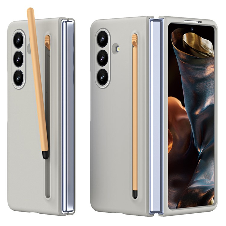 Schutzhülle Mit Glas Und Stift Für Samsung Galaxy Z Fold7 – Grau
