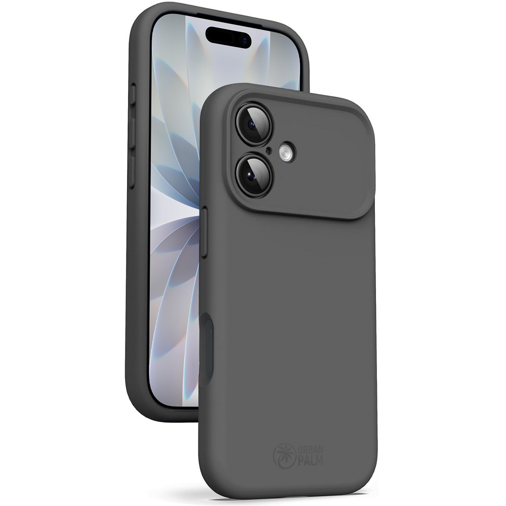 Urbanpalm Iphone 17 Silikonhülle Mit Magsafe-unterstützung, Granitgrau
