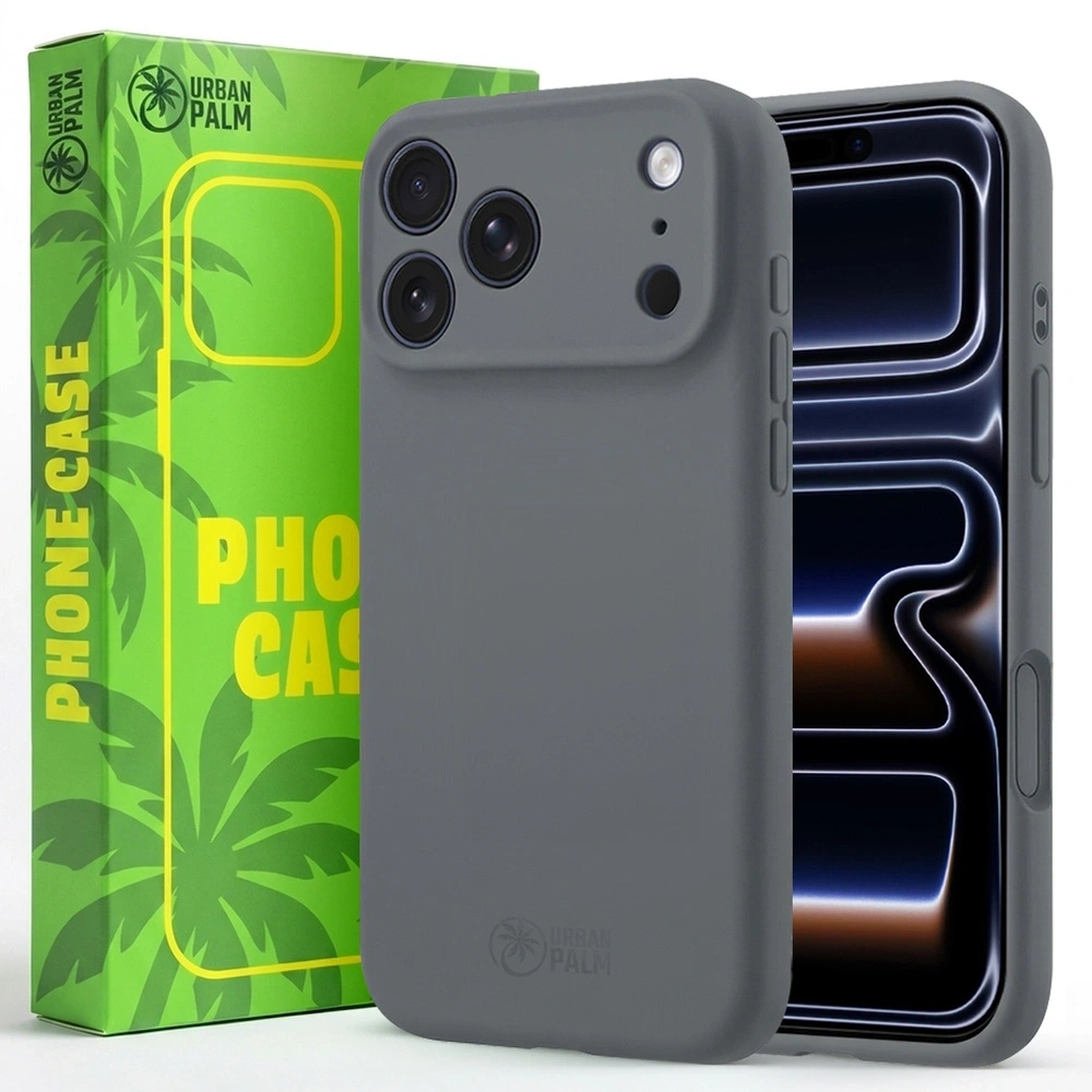 Urbanpalm Iphone 17 Pro Silikonhülle Mit Magsafe-unterstützung, Granitgrau