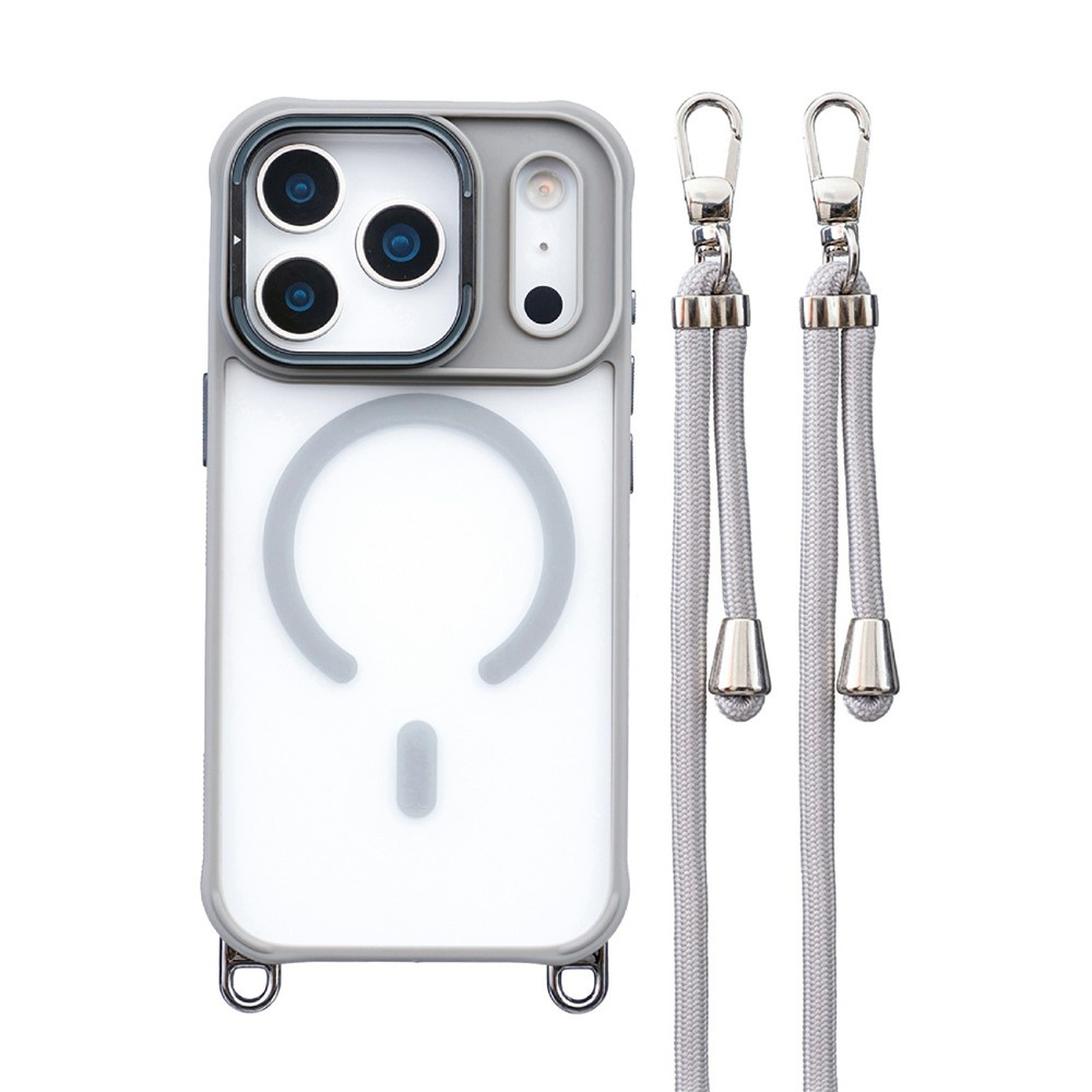 Iphone 17 Pro Magsafe Hülle Mit Abnehmbarem Trageband, Grau